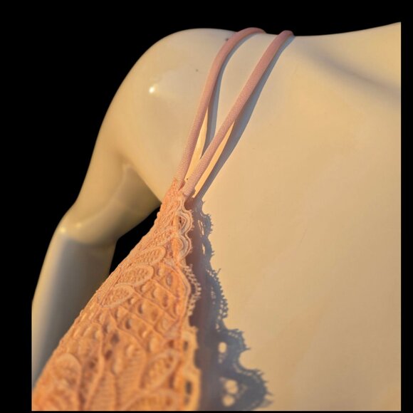 FELINA LINGERIE Peach Lace Bra sz 36C - Picture 4 of 9